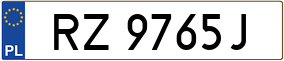 Trailer License Plate